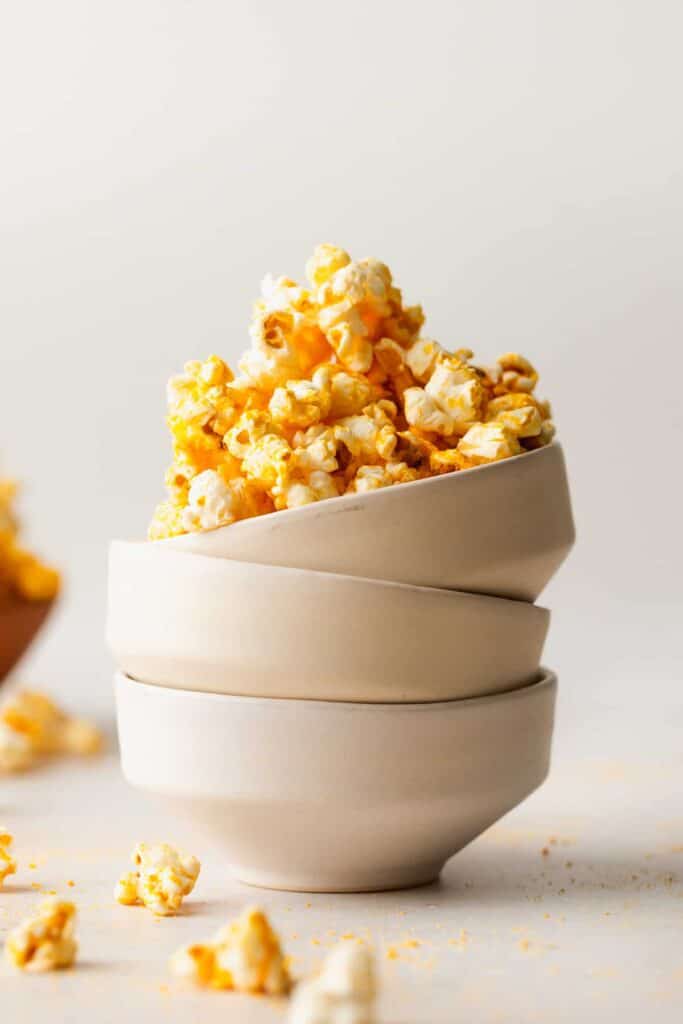 Homemade Cheesy Cheddar Popcorn: Florida Milk