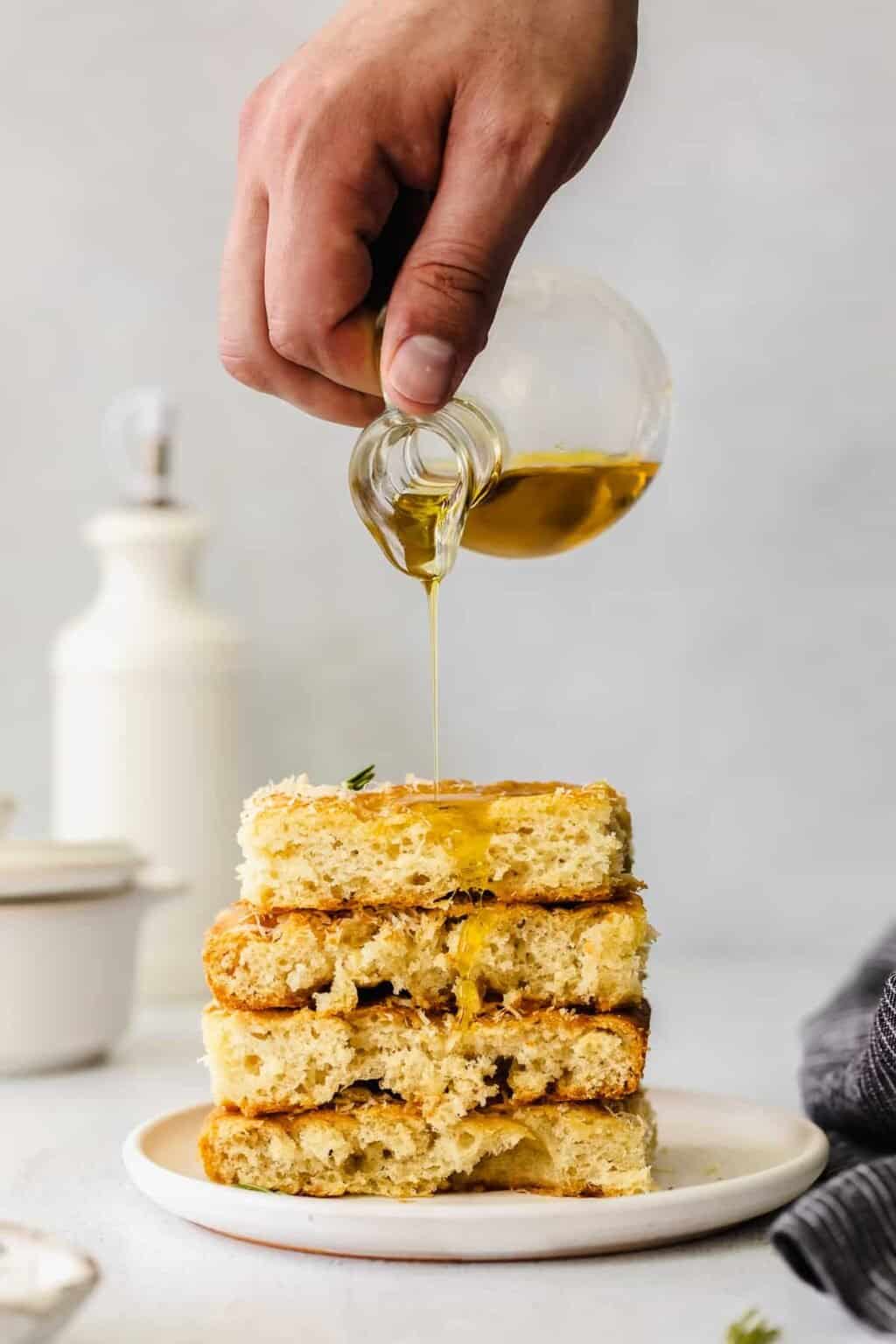 Parmesan Rosemary Focaccia Bread - The Cheese Knees