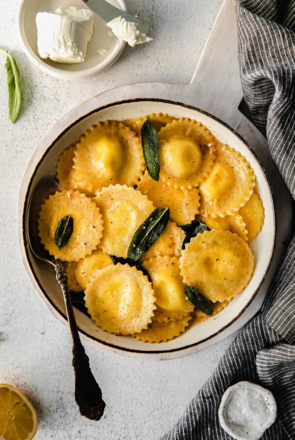 goat cheese ravioli