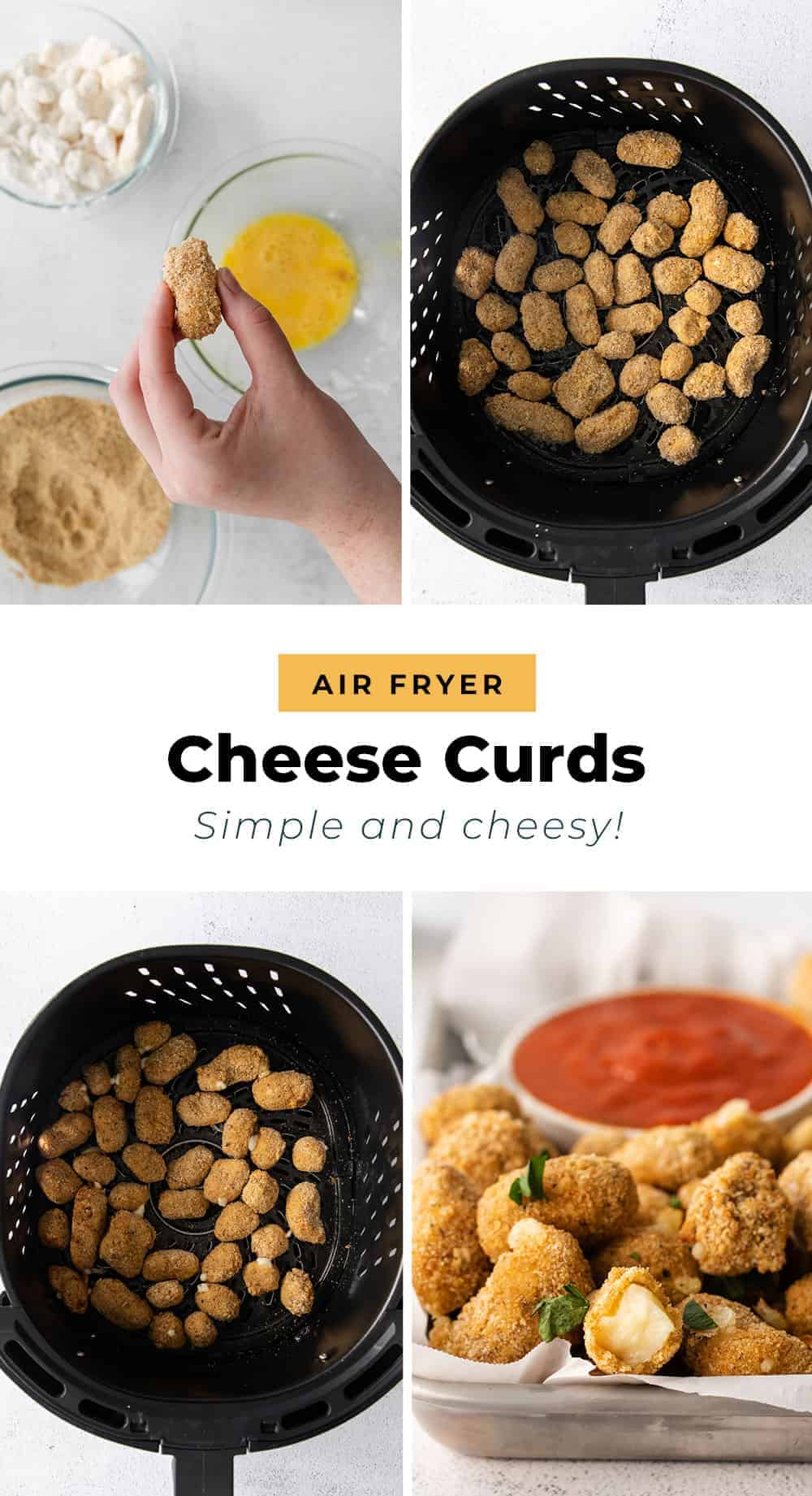 Air Fryer Cheese Curds (super crispy!) The Cheese Knees