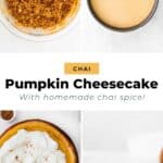pumpkin chai cheesecake