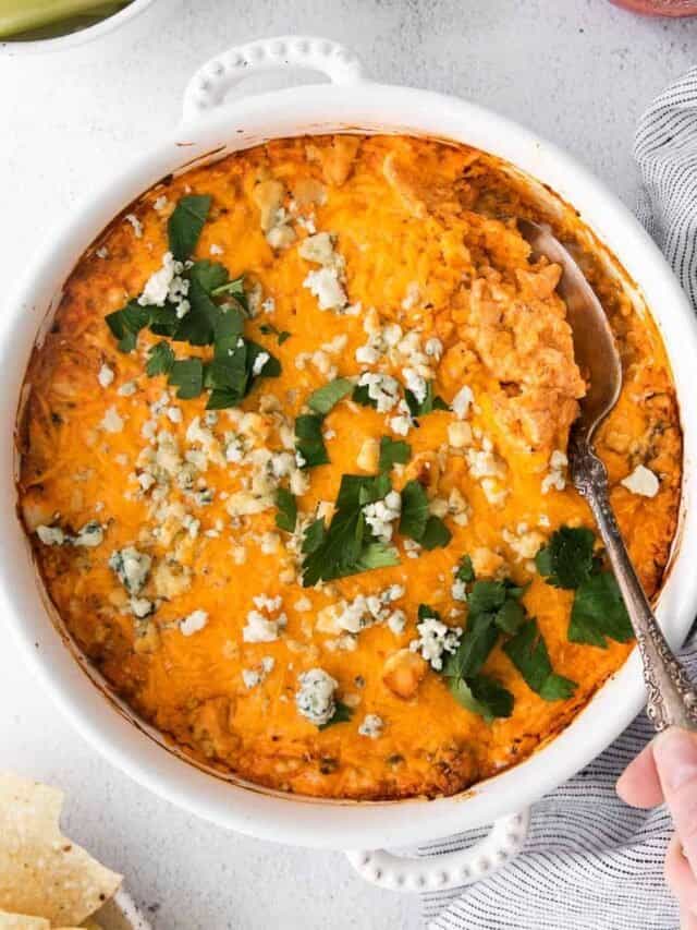 Blue Cheese Buffalo Chicken Dip Cheese Knees 🧀