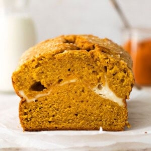 pumpkin cream cheese bread.