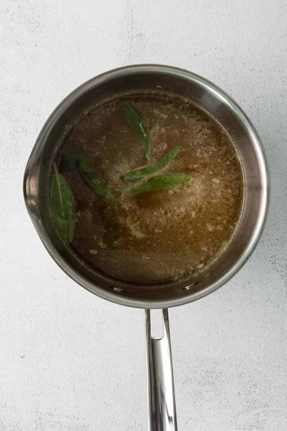 broth in pot