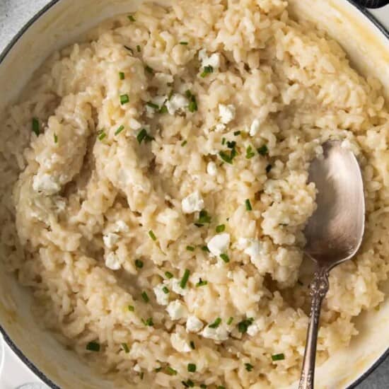 risotto in pot