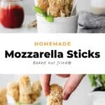 homemade mozzarella sticks