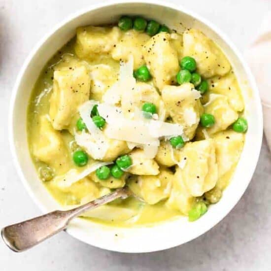 Ricotta Gnocchi with Sweet Pea Butter Sauce