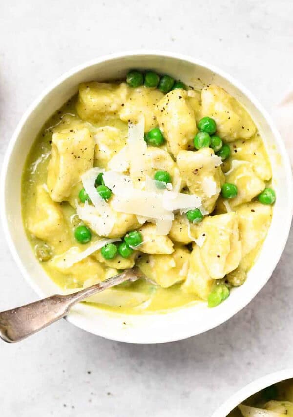 Ricotta Gnocchi with Sweet Pea Butter Sauce