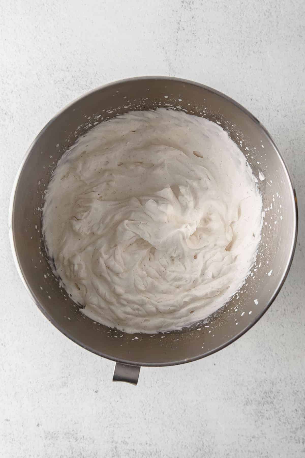 Mascarpone in a bowl. 