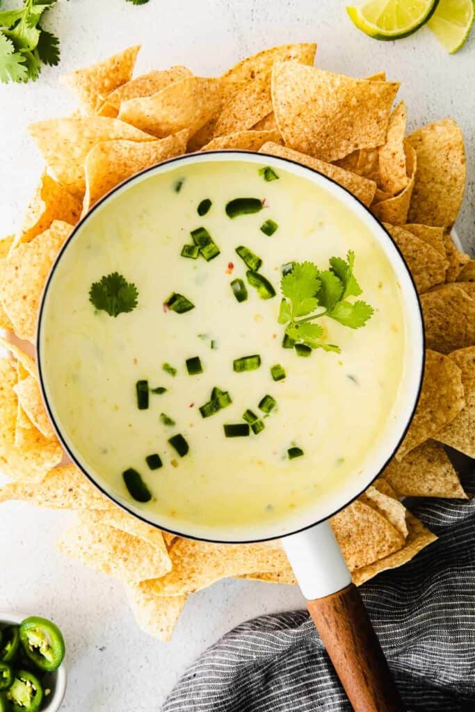 Homemade Queso Dip {No Processed Cheese!}