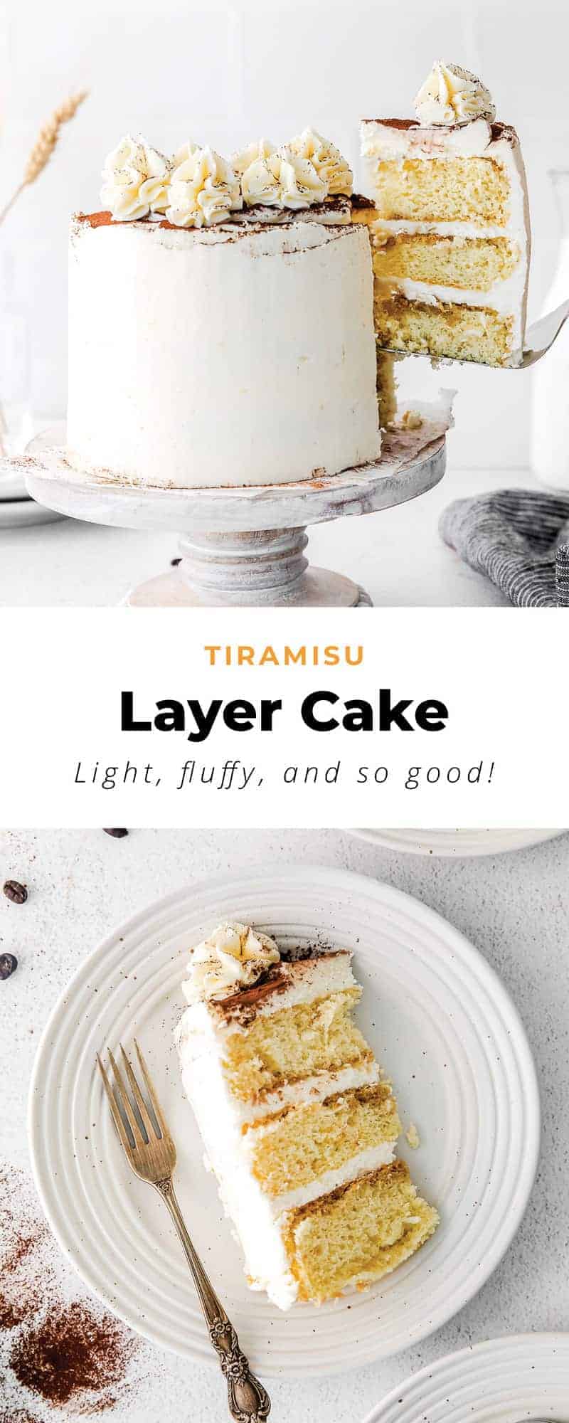 Tiramisu Layer Cake - The Cheese Knees