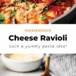 homemade cheese ravioli