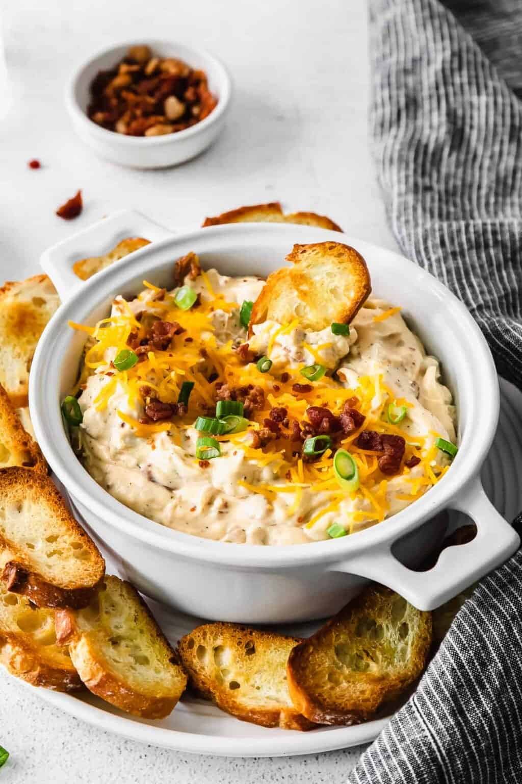 Chicken Bacon Ranch Dip - The Cheese Knees