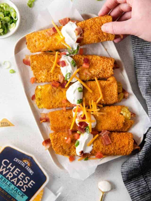 Bacon Egg and Cheese Breakfast Taquitos (ketofriendly!) Cheese Knees