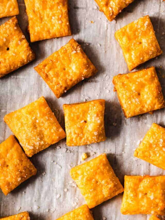 Homemade Cheez Its - Cheese Knees 🧀