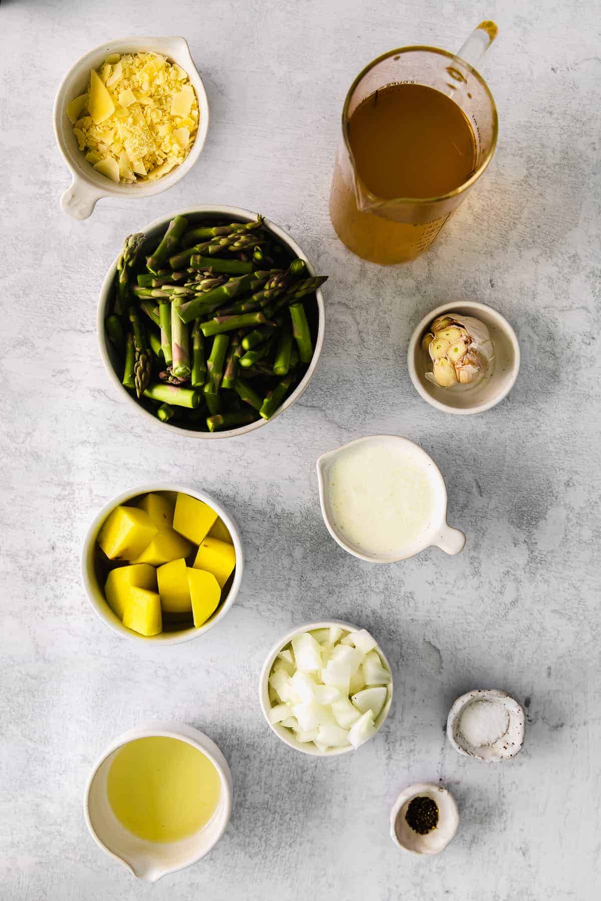 Ingredients on counter.