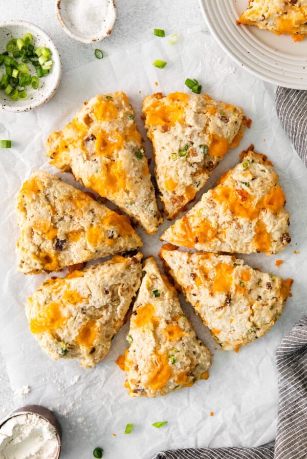 scones on counter