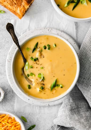 cheesy potato soup.