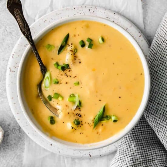 cheesy potato soup.