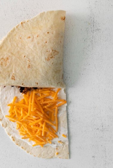 folding quesadilla