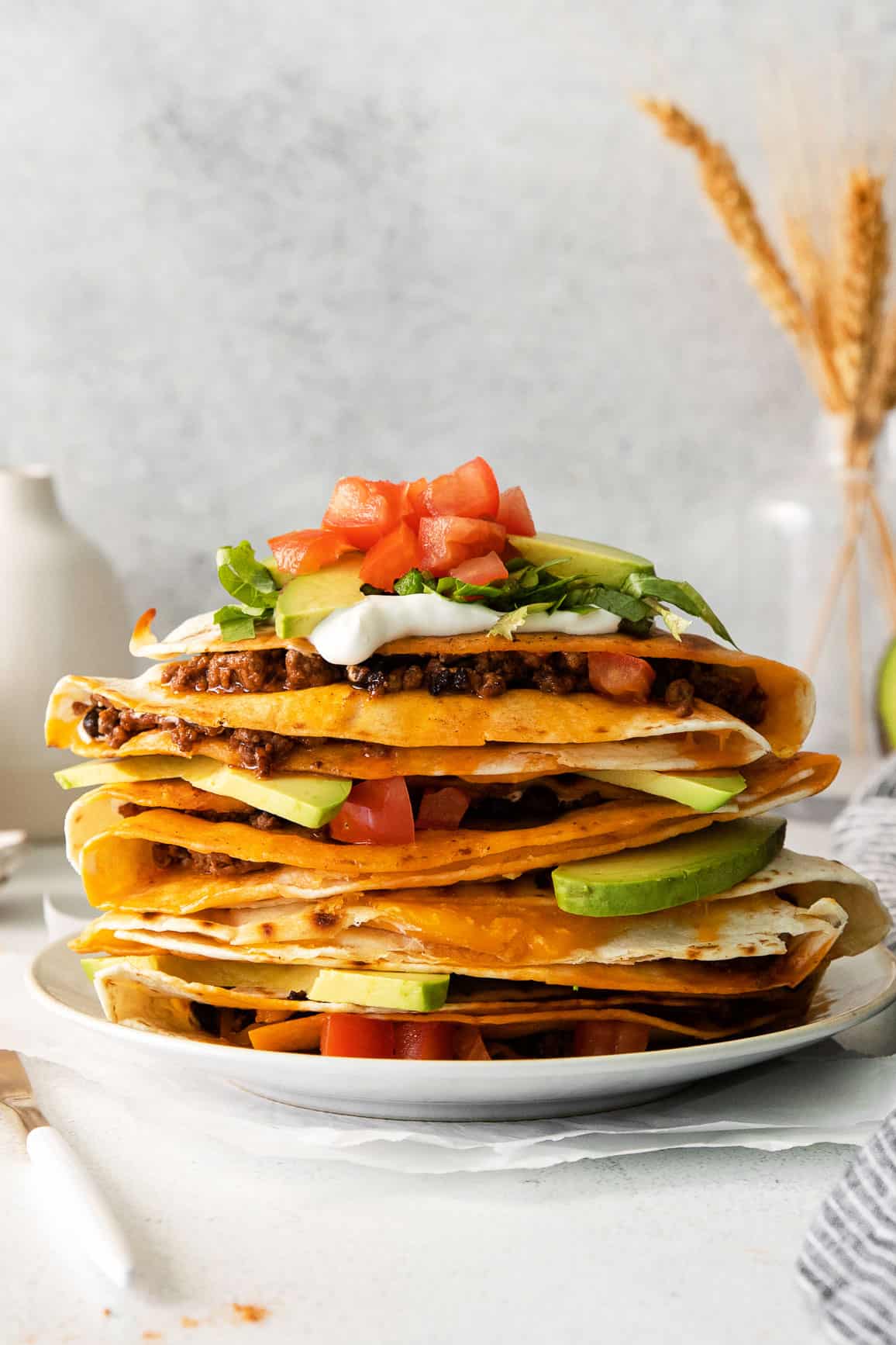 stack of quesadilla