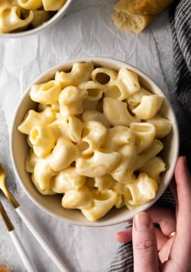 Panera mac and cheese in pot