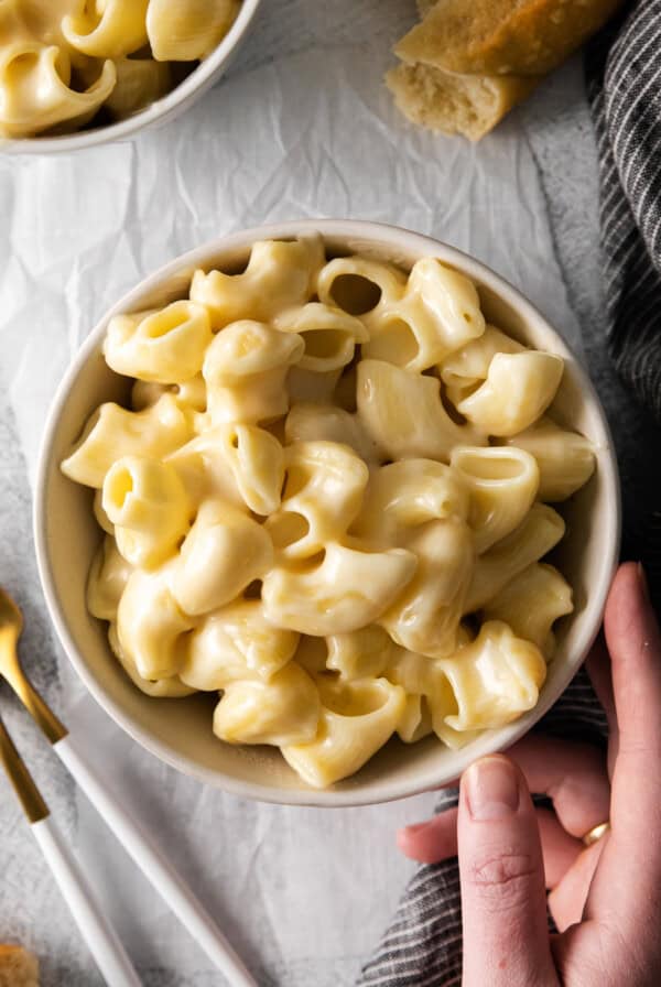 Panera mac and cheese in pot