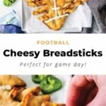 football cheesy breadsticks