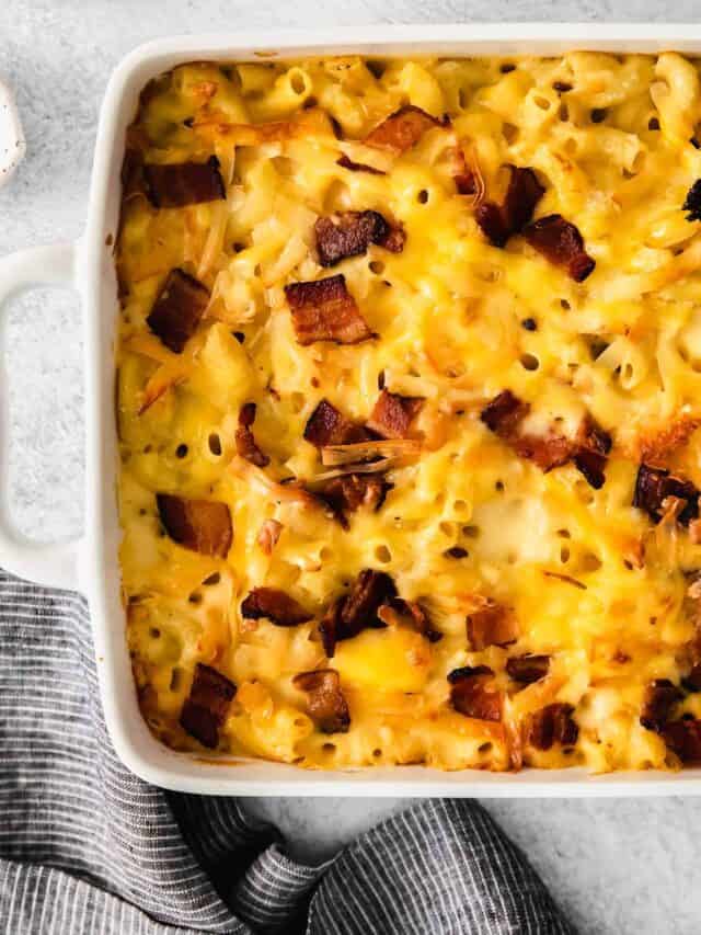 Bacon Mac and Cheese Cheese Knees