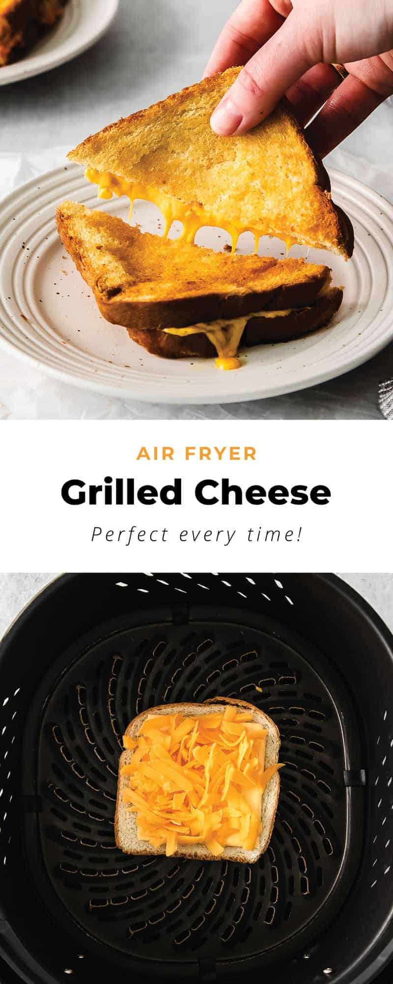 Perfect Air Fryer Grilled Cheese - The Cheese Knees