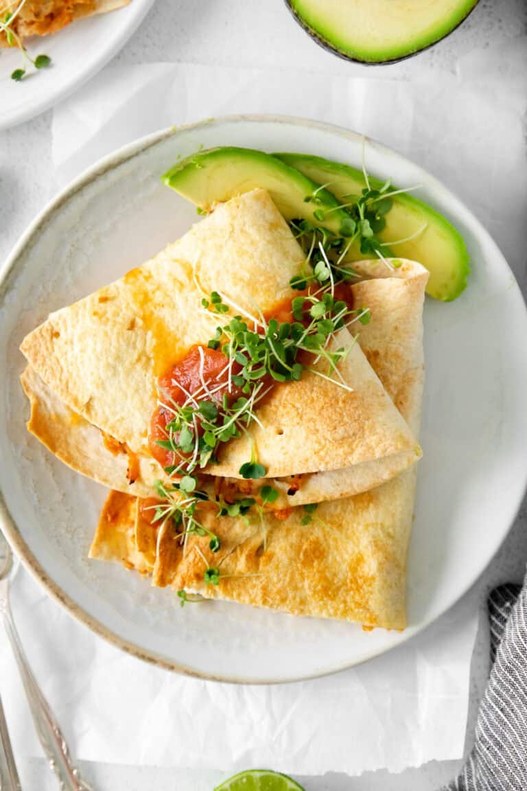 Air Fryer Quesadilla (chicken + cheese!) The Cheese Knees