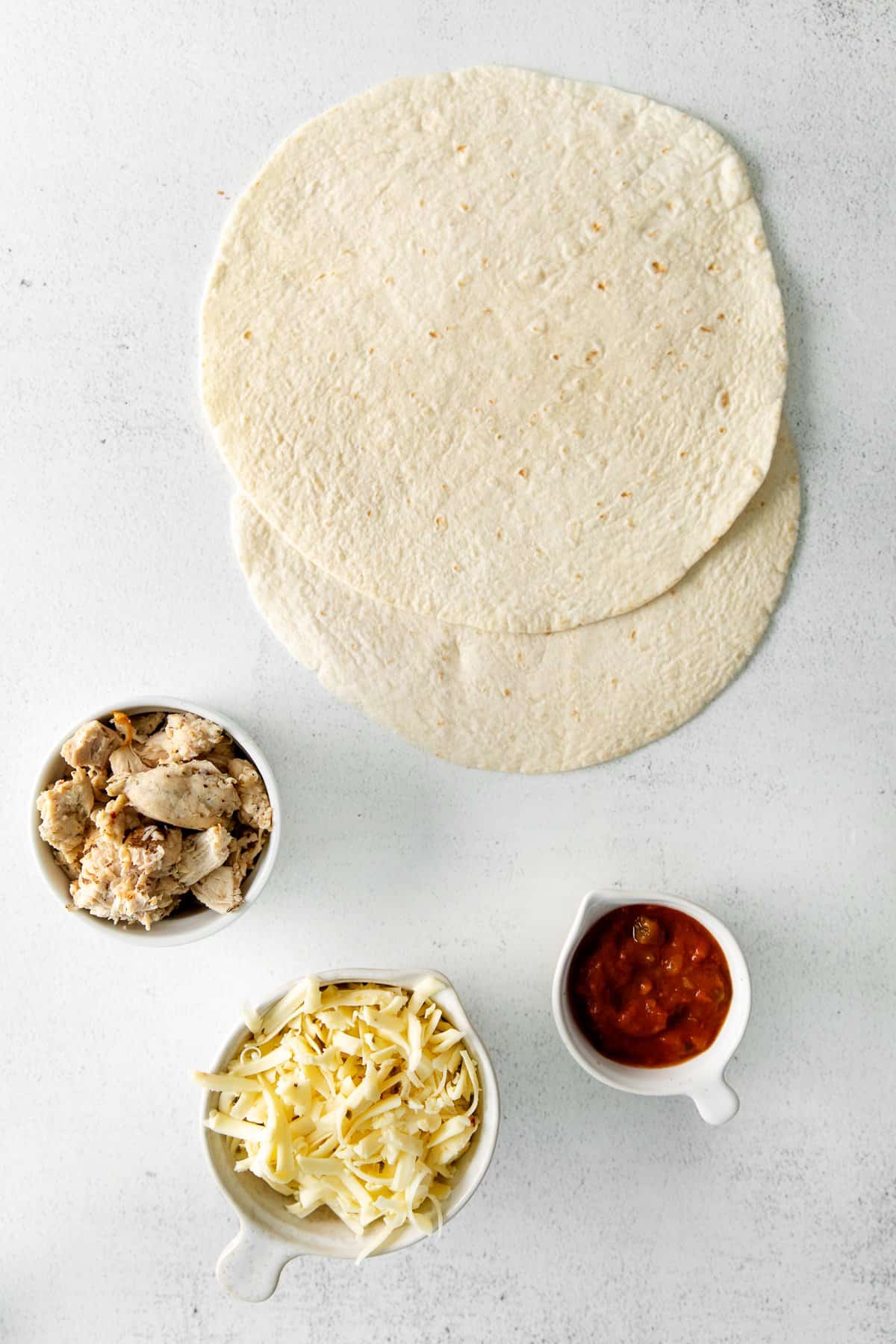 ingredients on countertop.