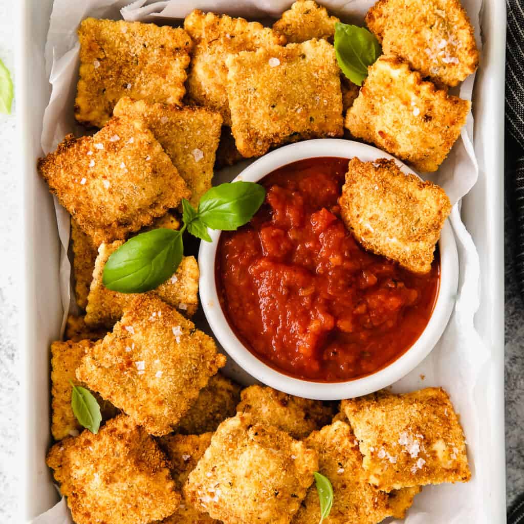 Easy Air Fryer Ravioli The Cheese Knees