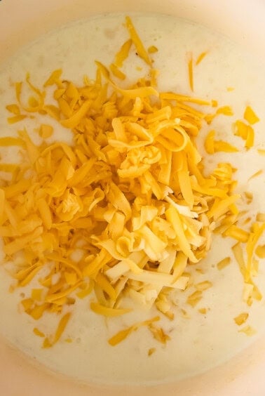 Cheese and roux.