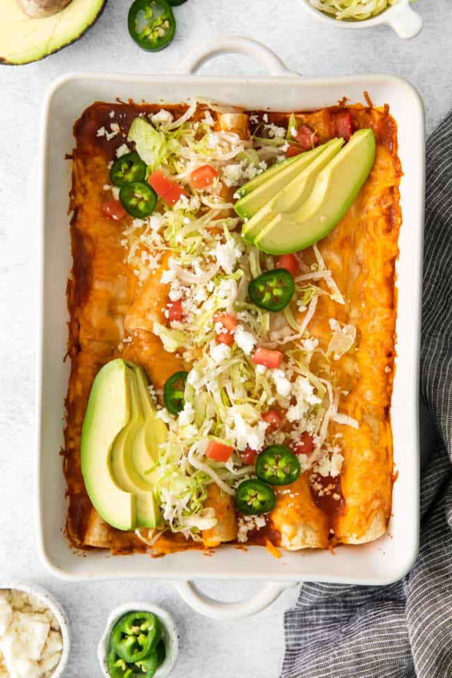 Cheese Enchiladas (never soggy!) - The Cheese Knees