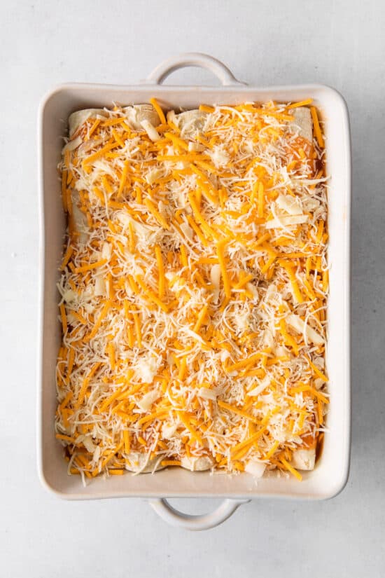 Cheese Enchiladas (never soggy!) - The Cheese Knees