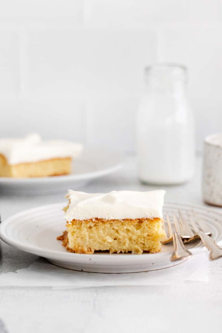 Tres Leches Cake (w/ cream cheese frosting) - The Cheese Knees