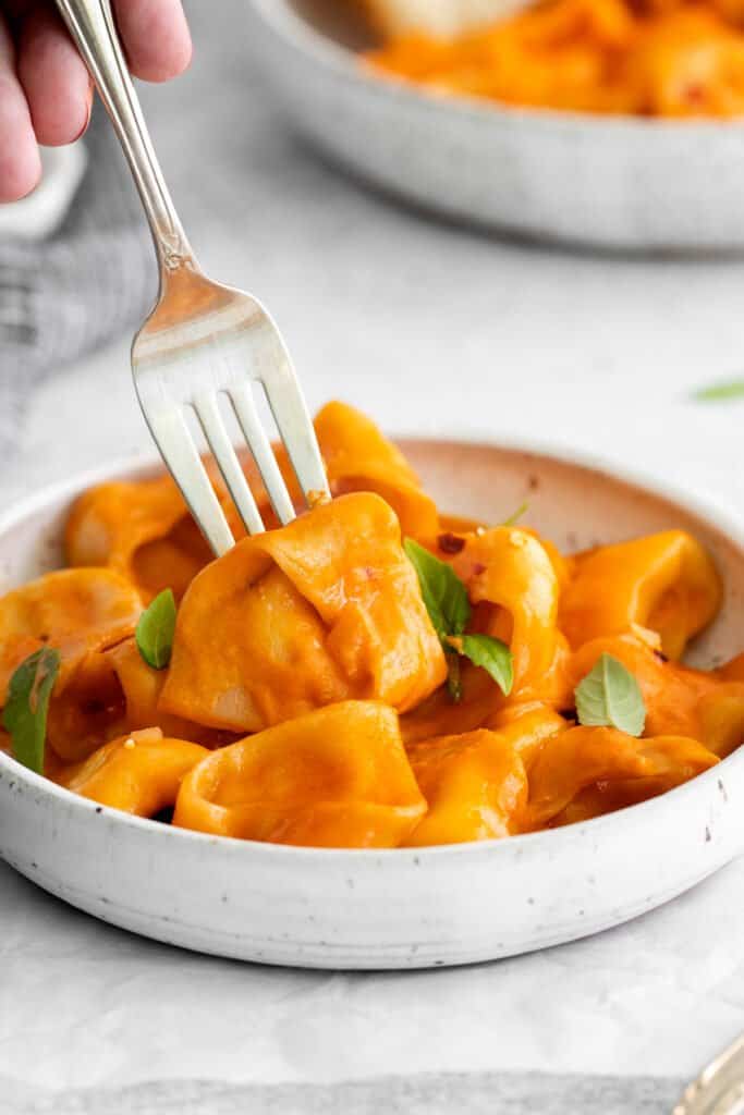 Creamy Cheese Tortellini (w/ Vodka Sauce) The Cheese Knees