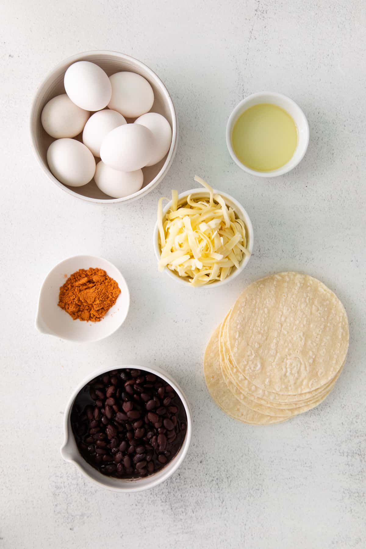 ingredients on countertop.