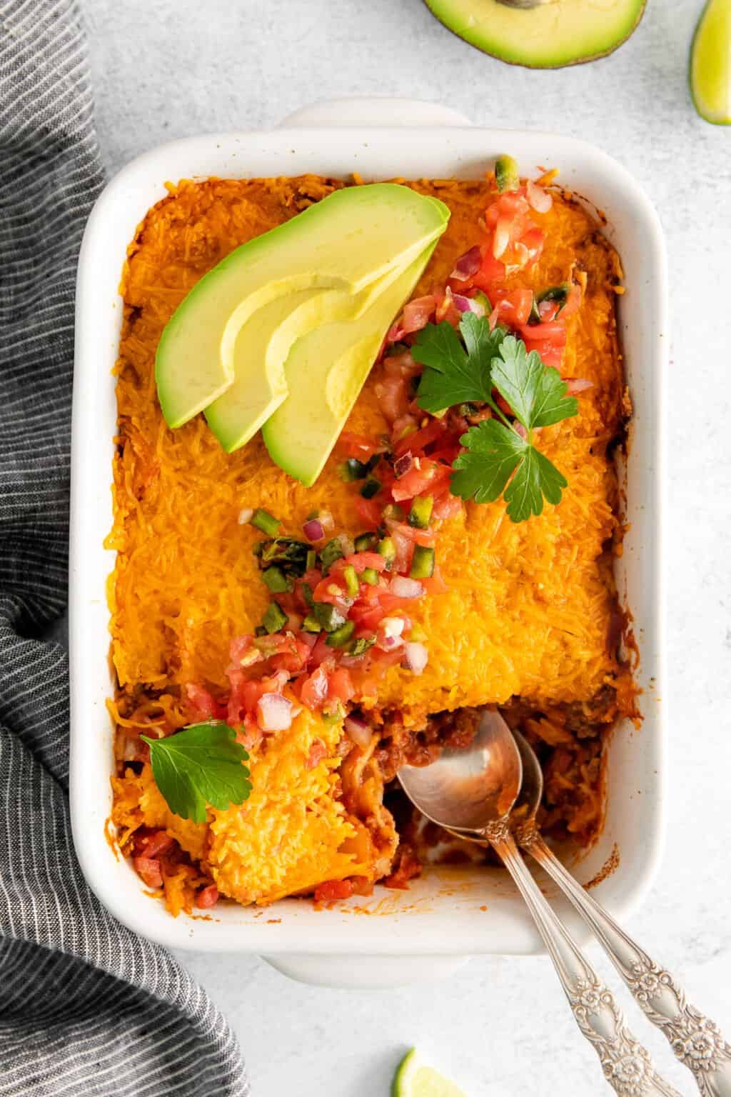 Ground Beef Taco Bake The Cheese Knees