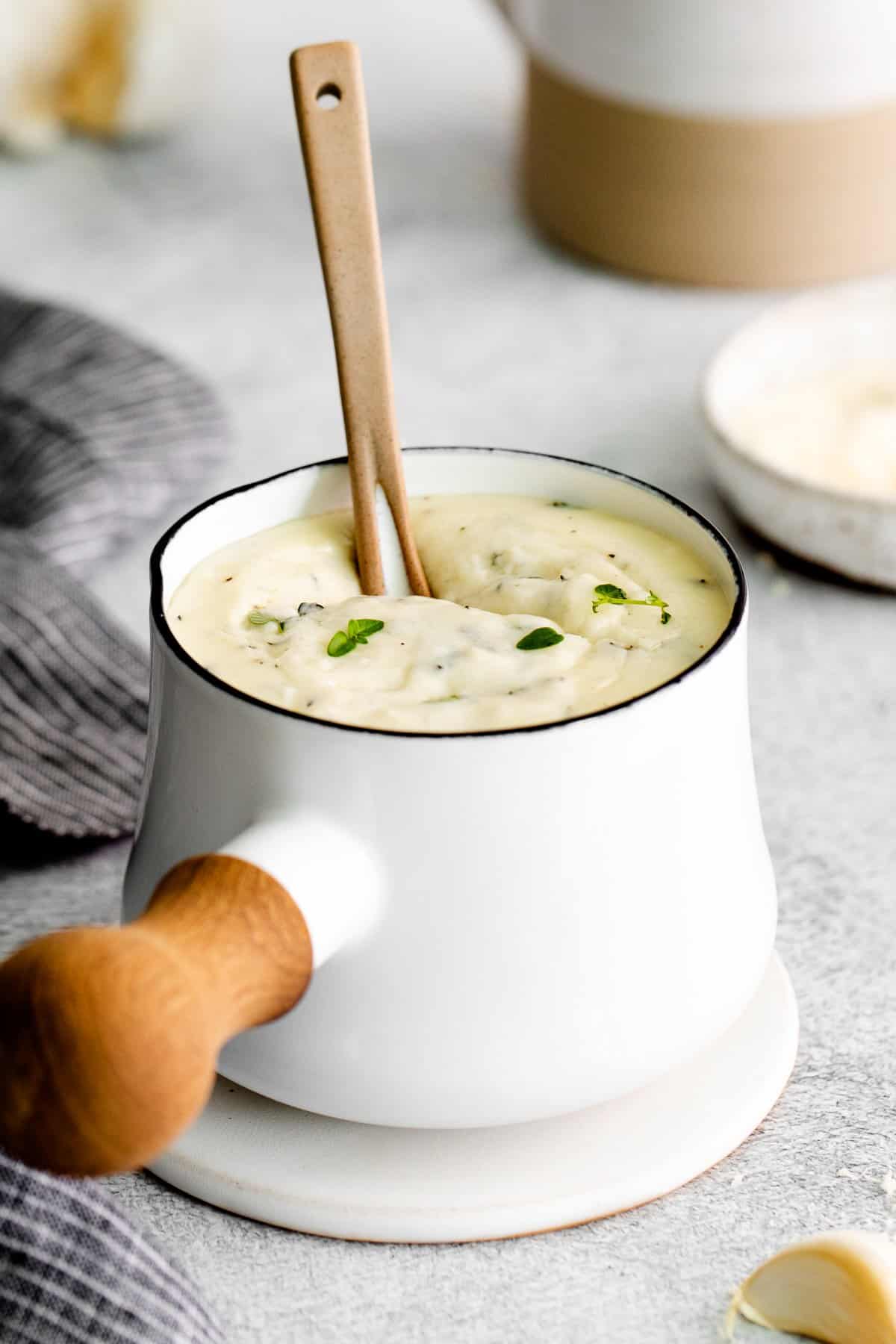 Garlic Parmesan Sauce (for Pasta + Chicken Wings!) The Cheese Knees