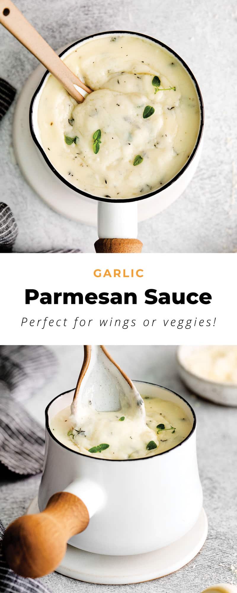 Garlic Parmesan Sauce (for Pasta + Chicken Wings!) The Cheese Knees