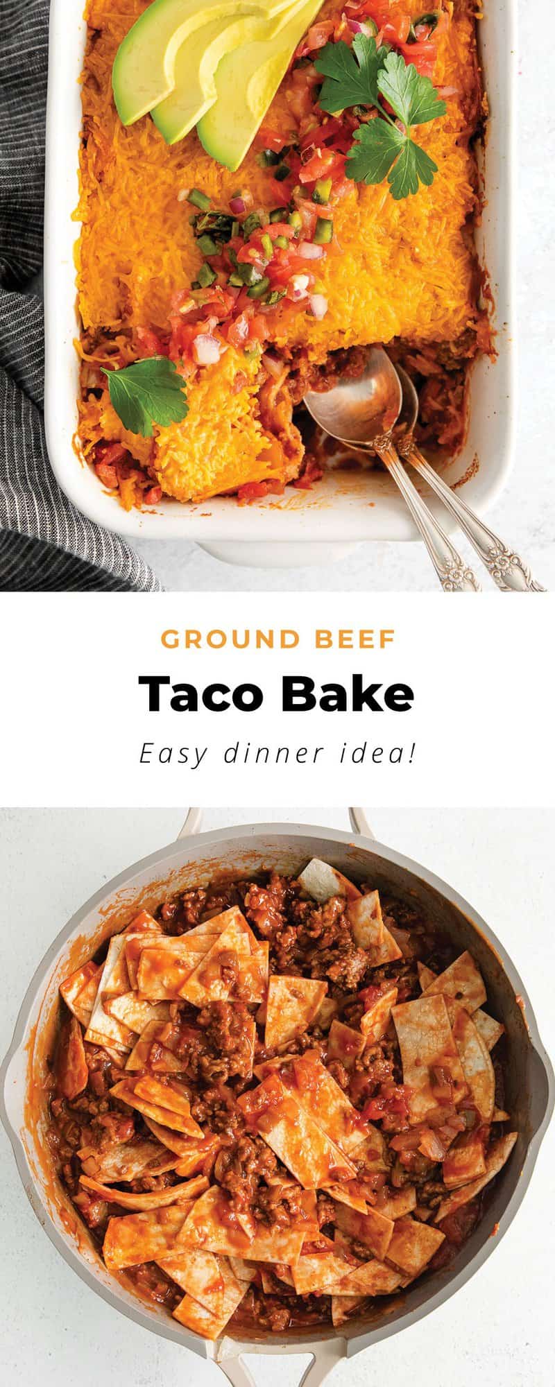 Ground Beef Taco Bake The Cheese Knees