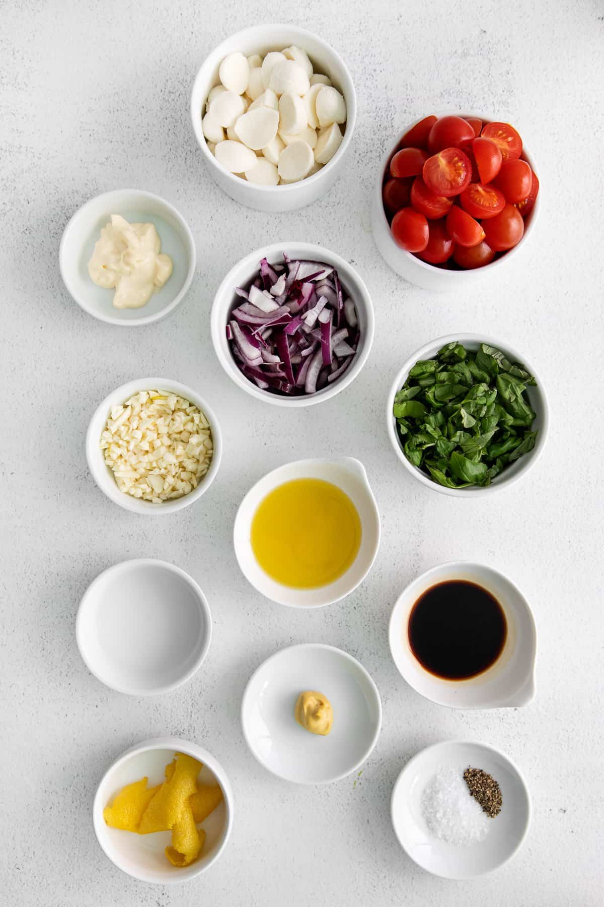 ingredients on countertop.