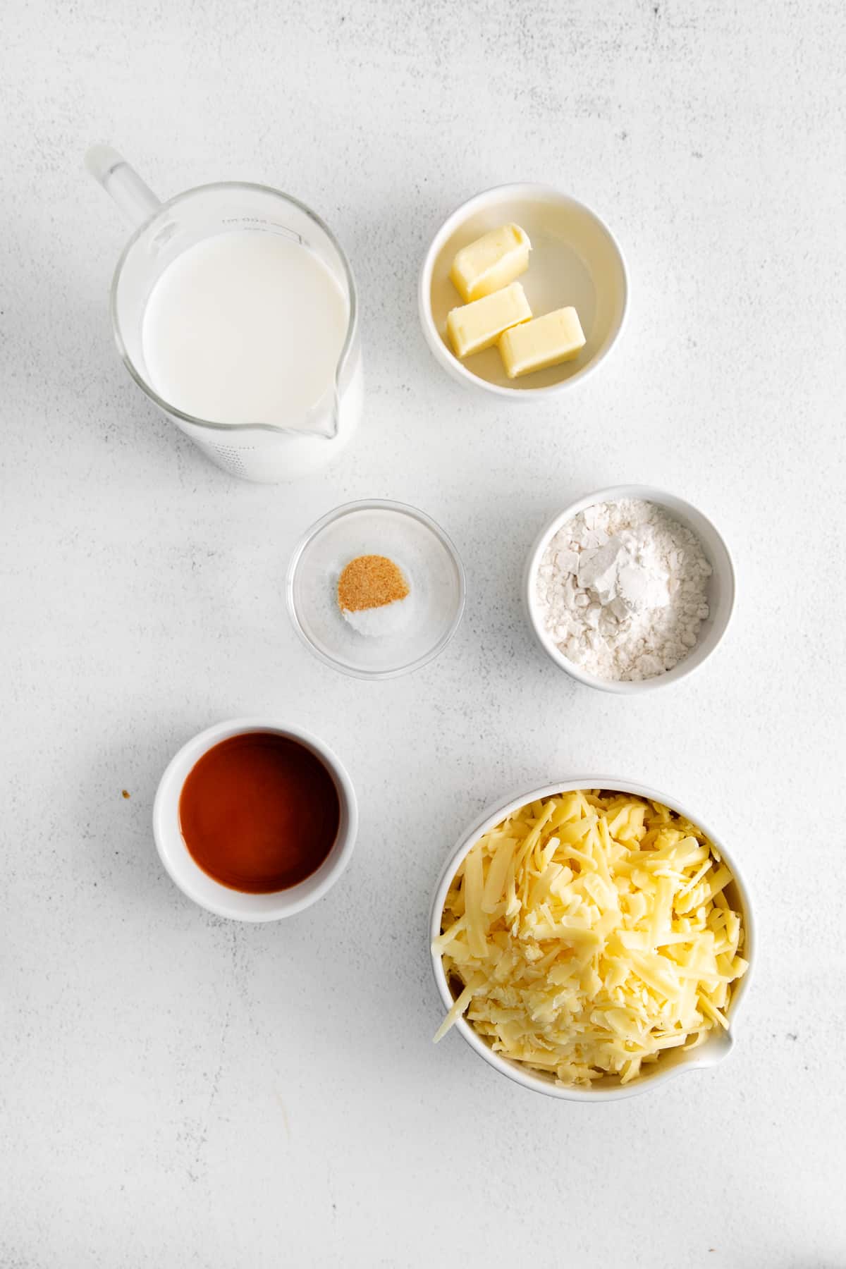 ingredients on countertop.