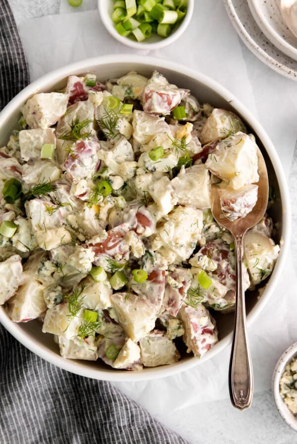 potato salad in bowl.