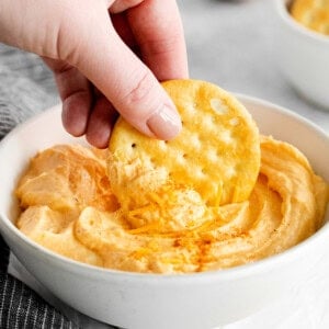 Homemade cheese spread.