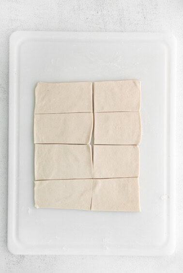 dough on cutting board.