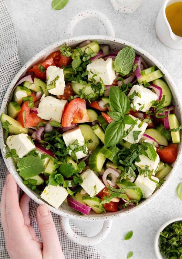 Cucumber Tomato Feta Salad