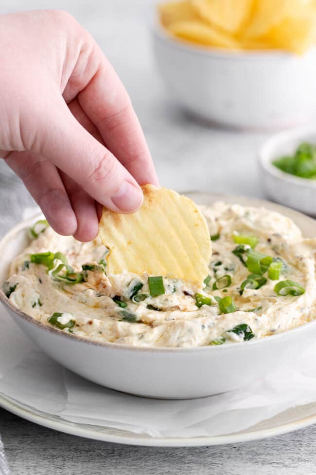 Sizzling Scallion Dip - The Cheese Knees